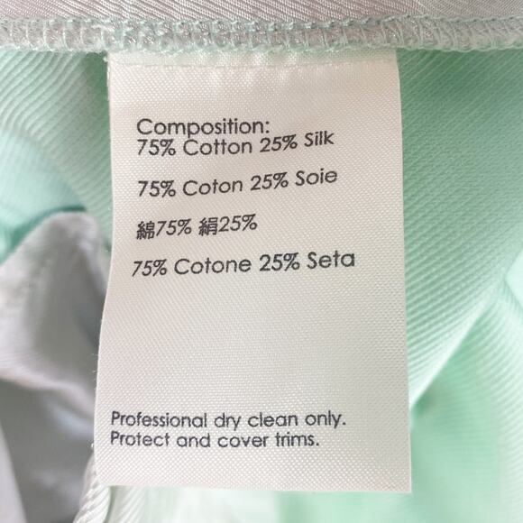 3.1 Phillip Lim Aqua Silk Blend Cropped Trousers Size 2 - Picture 6 of 10